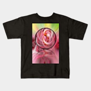 Pink twirl glass globe Kids T-Shirt